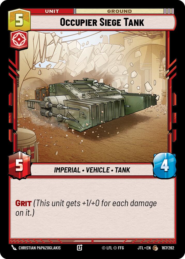 Occupier Siege Tank (167/262) (167/262) [Jump to Lightspeed] | Cards and Coasters CA