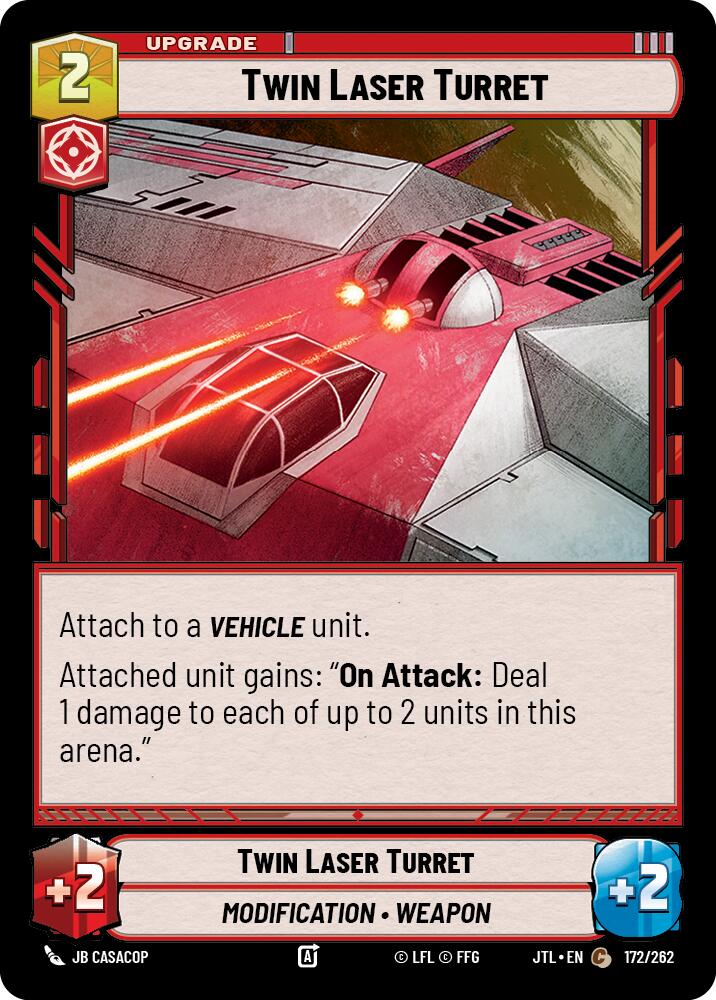 Twin Laser Turret (172/262) (172/262) [Jump to Lightspeed] | Cards and Coasters CA