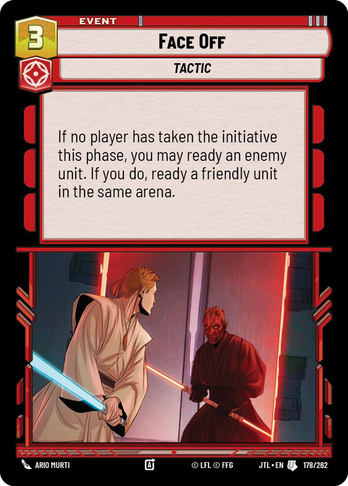 Face Off (178/262) (178/262) [Jump to Lightspeed] | Cards and Coasters CA