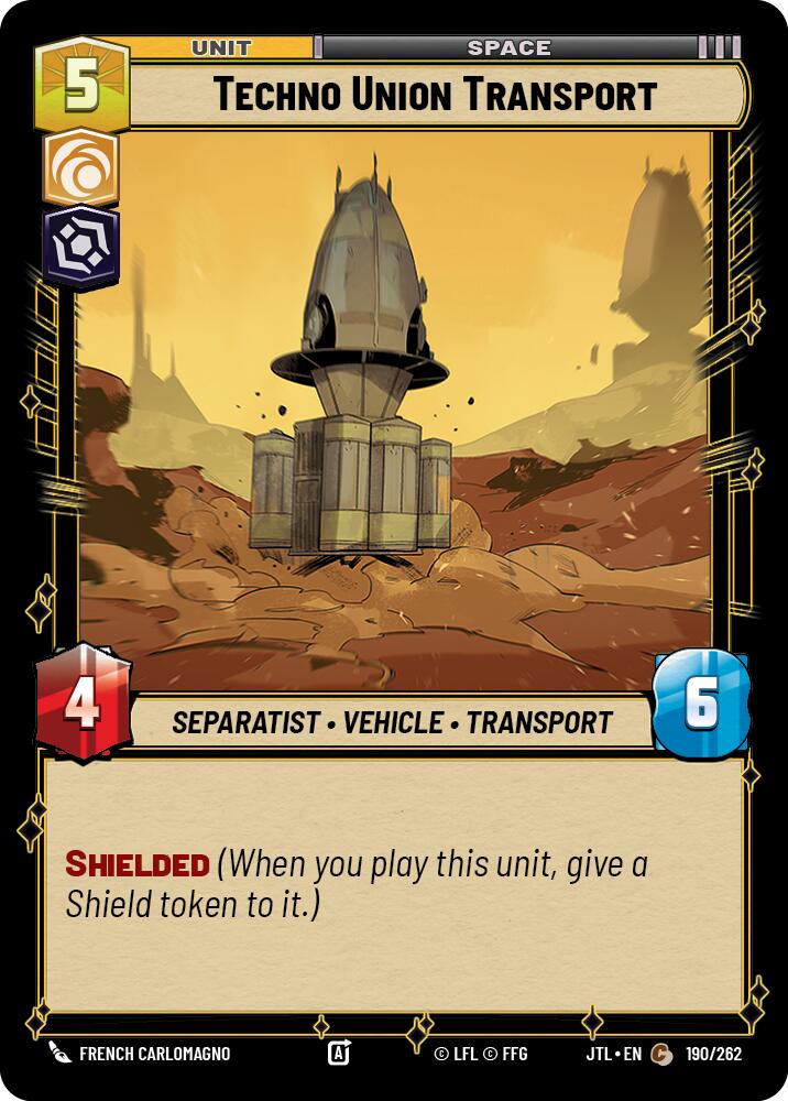 Techno Union Transport (190/262) (190/262) [Jump to Lightspeed] | Cards and Coasters CA