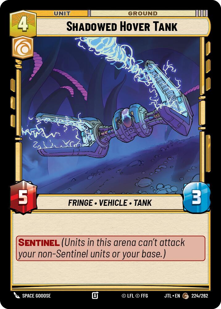 Shadowed Hover Tank (224/262) (224/262) [Jump to Lightspeed] | Cards and Coasters CA