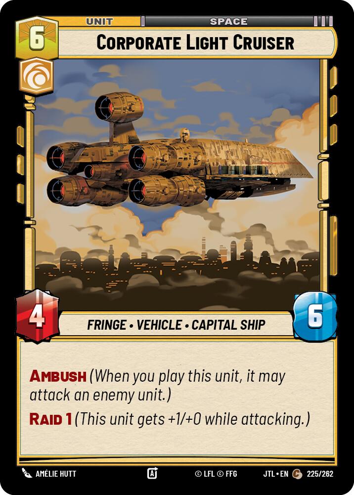 Corporate Light Cruiser (225/262) (225/262) [Jump to Lightspeed] | Cards and Coasters CA