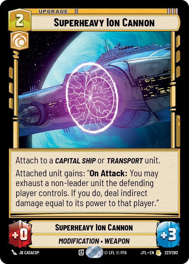 Superheavy Ion Cannon (227/262) (227/262) [Jump to Lightspeed] | Cards and Coasters CA