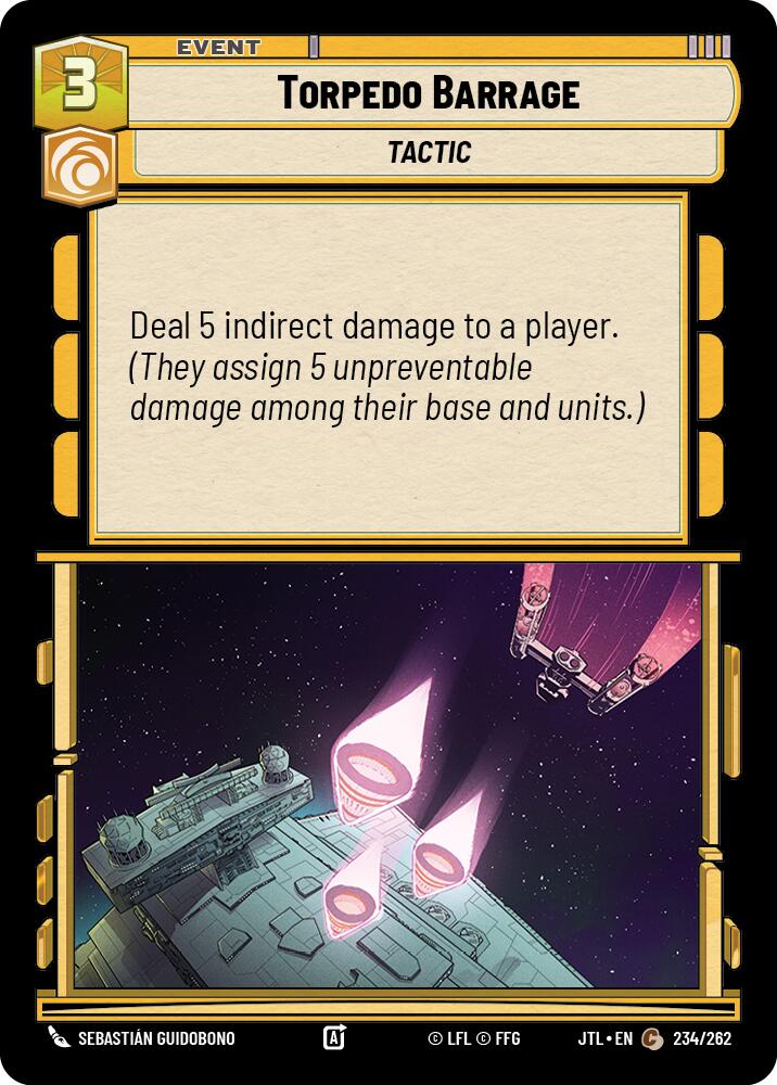 Torpedo Barrage (234/262) (234/262) [Jump to Lightspeed] | Cards and Coasters CA