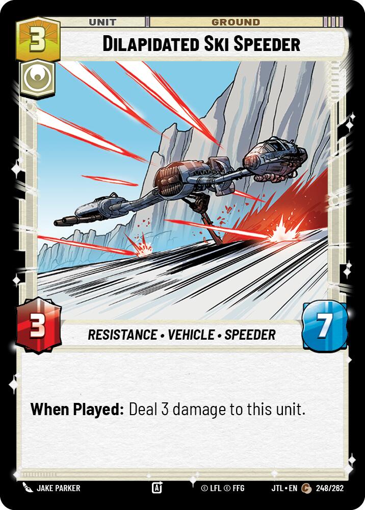 Dilapidated Ski Speeder (248/262) (248/262) [Jump to Lightspeed] | Cards and Coasters CA