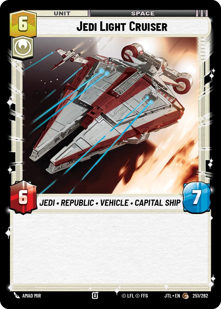 Jedi Light Cruiser (251/262) (251/262) [Jump to Lightspeed] | Cards and Coasters CA
