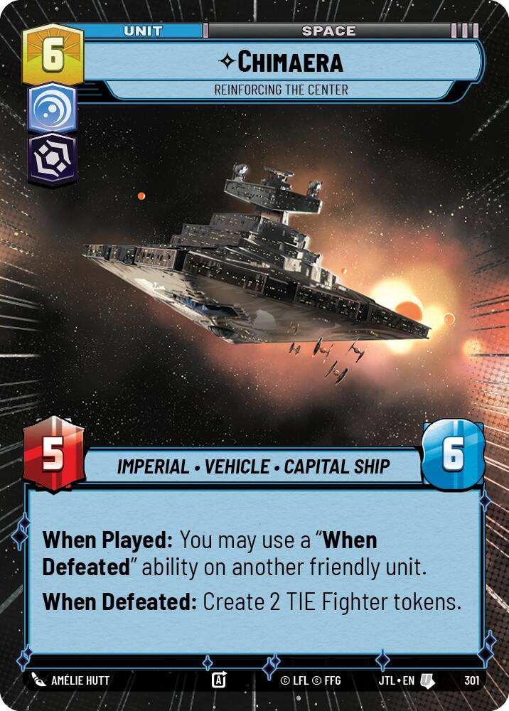 Chimaera - Reinforcing the Center (301) (Hyperspace) (301) [Jump to Lightspeed] | Cards and Coasters CA