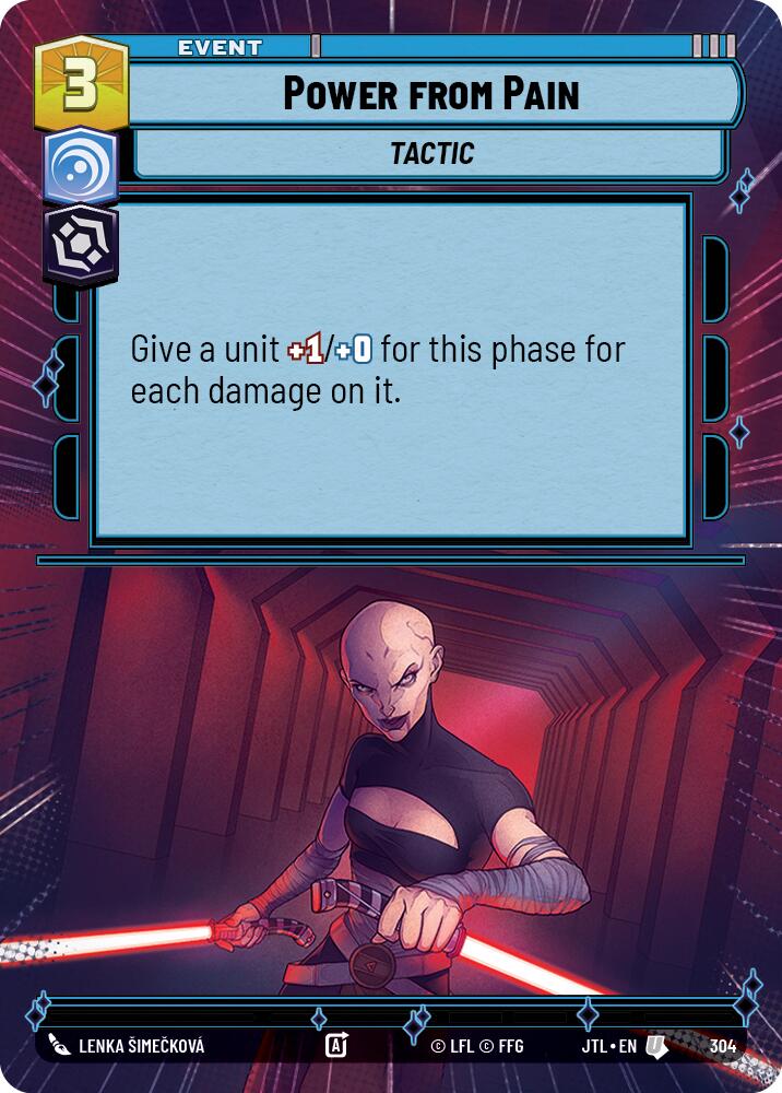 Power from Pain (304) (Hyperspace) (304) [Jump to Lightspeed] | Cards and Coasters CA