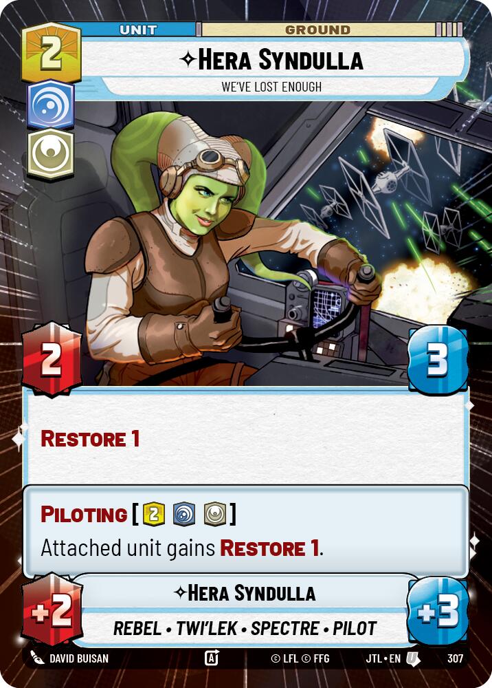 Hera Syndulla - We've Lost Enough (307) (Hyperspace) (307) [Jump to Lightspeed] | Cards and Coasters CA