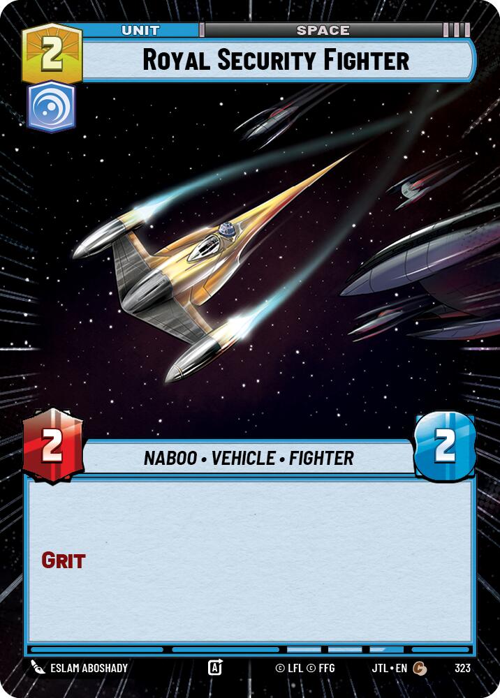 Royal Security Fighter (323) (Hyperspace) (323) [Jump to Lightspeed] | Cards and Coasters CA