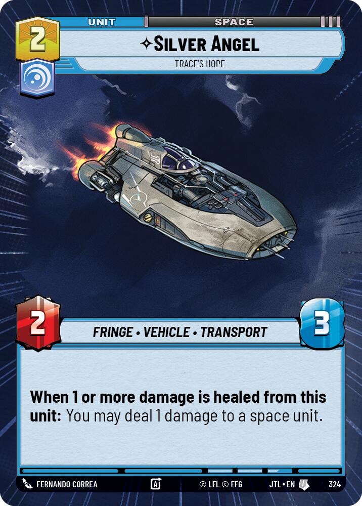 Silver Angel - Trace's Hope (324) (Hyperspace) (324) [Jump to Lightspeed] | Cards and Coasters CA