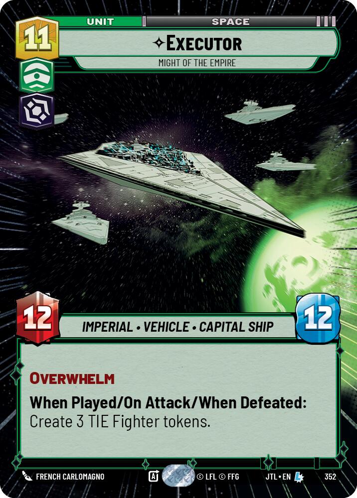 Executor - Might of the Empire (352) (Hyperspace) (352) [Jump to Lightspeed] | Cards and Coasters CA