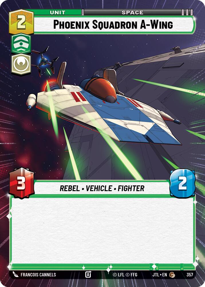 Phoenix Squadron A-Wing (357) (Hyperspace) (357) [Jump to Lightspeed] | Cards and Coasters CA