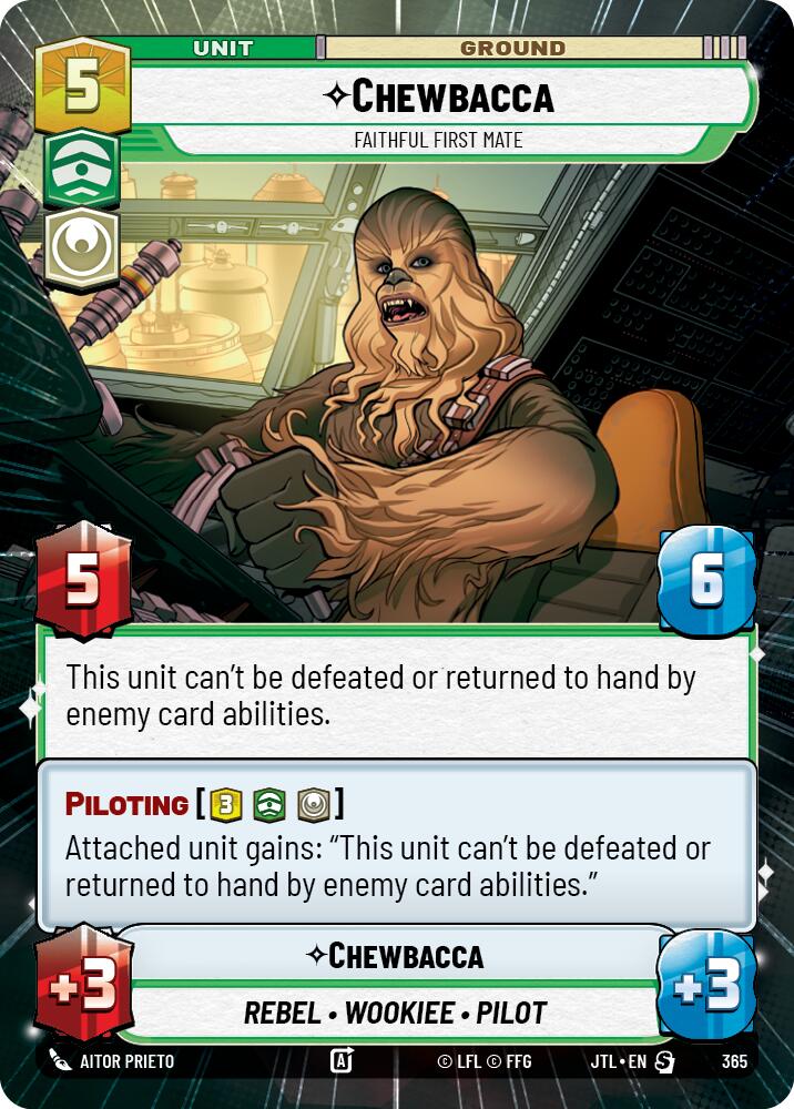 Chewbacca - Faithful First Mate (365) (Hyperspace) (365) [Jump to Lightspeed] | Cards and Coasters CA