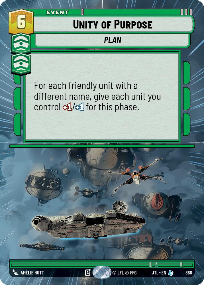 Unity of Purpose (368) (Hyperspace) (368) [Jump to Lightspeed] | Cards and Coasters CA