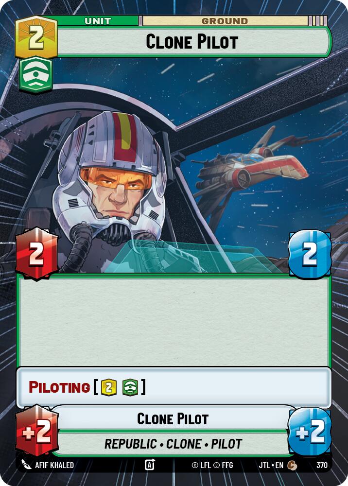 Clone Pilot (370) (Hyperspace) (370) [Jump to Lightspeed] | Cards and Coasters CA