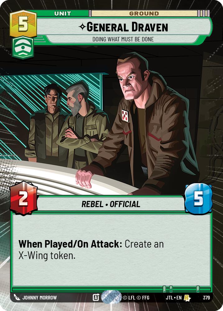 General Draven - Doing What Must Be Done (379) (Hyperspace) (379) [Jump to Lightspeed] | Cards and Coasters CA
