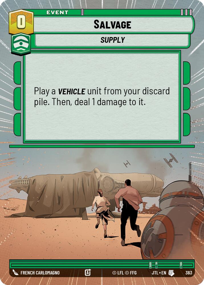 Salvage (383) (Hyperspace) (383) [Jump to Lightspeed] | Cards and Coasters CA