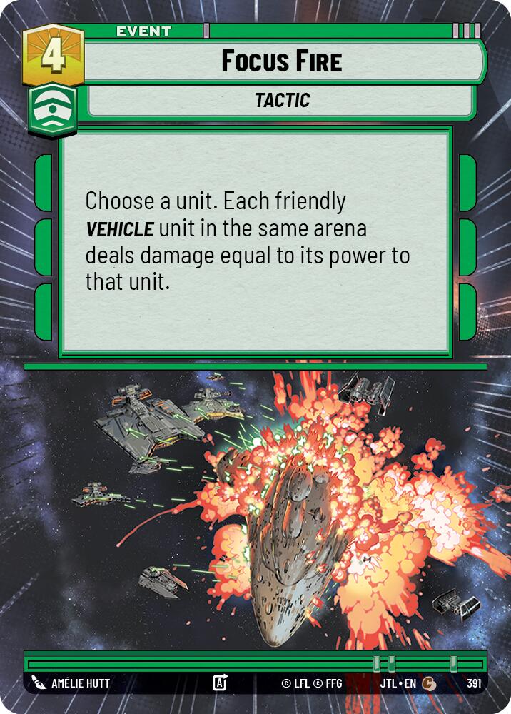 Focus Fire (391) (Hyperspace) (391) [Jump to Lightspeed] | Cards and Coasters CA