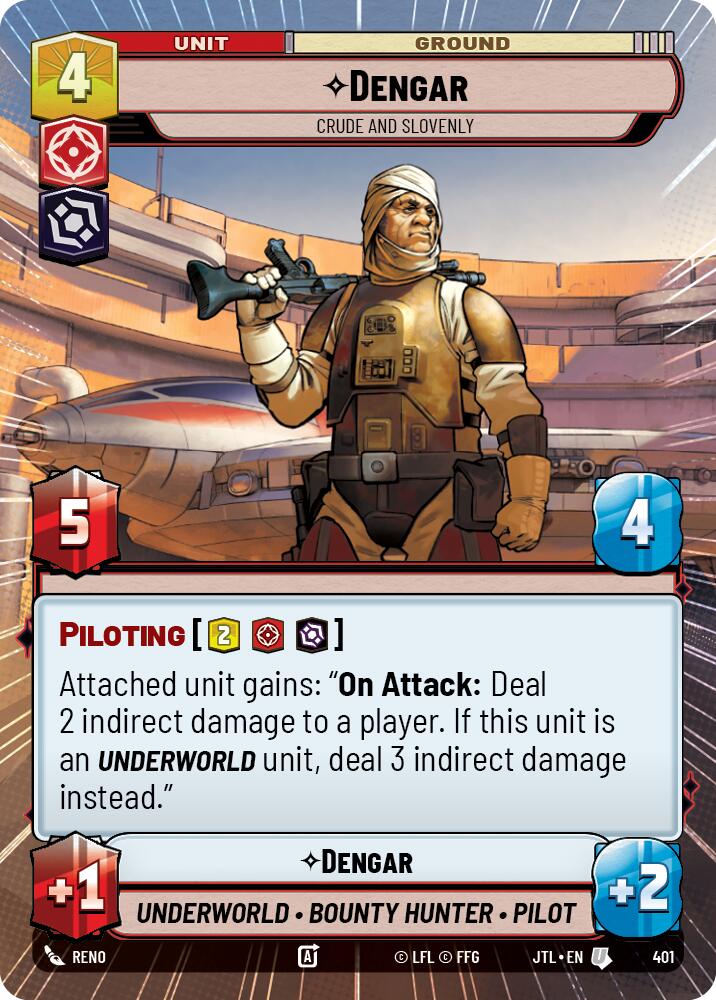 Dengar - Crude and Slovenly (401) (Hyperspace) (401) [Jump to Lightspeed] | Cards and Coasters CA