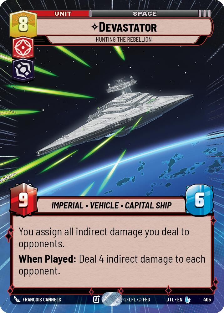 Devastator - Hunting the Rebellion (405) (Hyperspace) (405) [Jump to Lightspeed] | Cards and Coasters CA