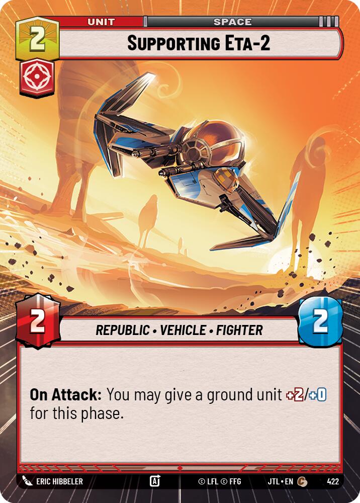 Supporting Eta-2 (422) (Hyperspace) (422) [Jump to Lightspeed] | Cards and Coasters CA