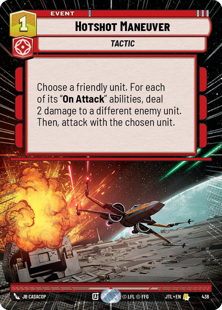 Hotshot Maneuver (436) (Hyperspace) (436) [Jump to Lightspeed] | Cards and Coasters CA
