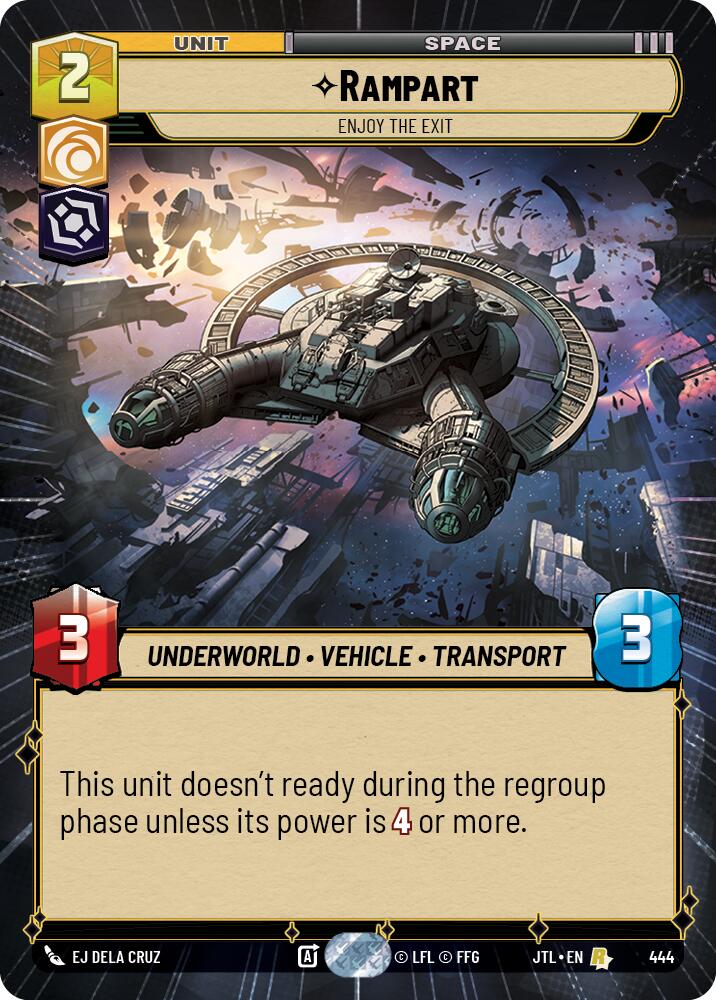 Rampart - Enjoy the Exit (444) (Hyperspace) (444) [Jump to Lightspeed] | Cards and Coasters CA