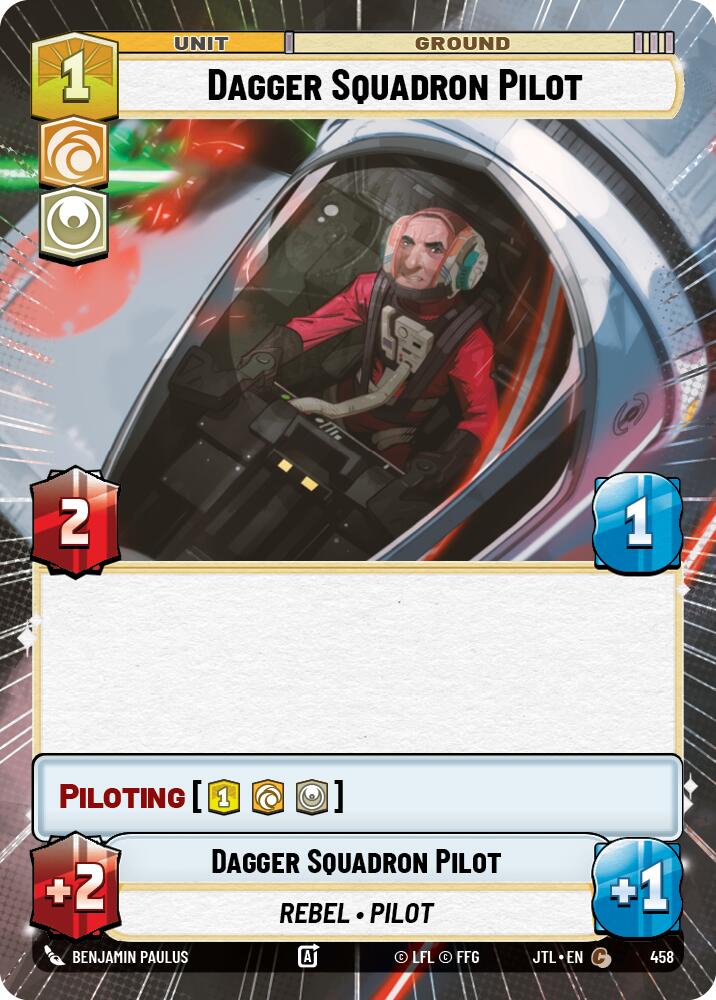 Dagger Squadron Pilot (458) (Hyperspace) (458) [Jump to Lightspeed] | Cards and Coasters CA