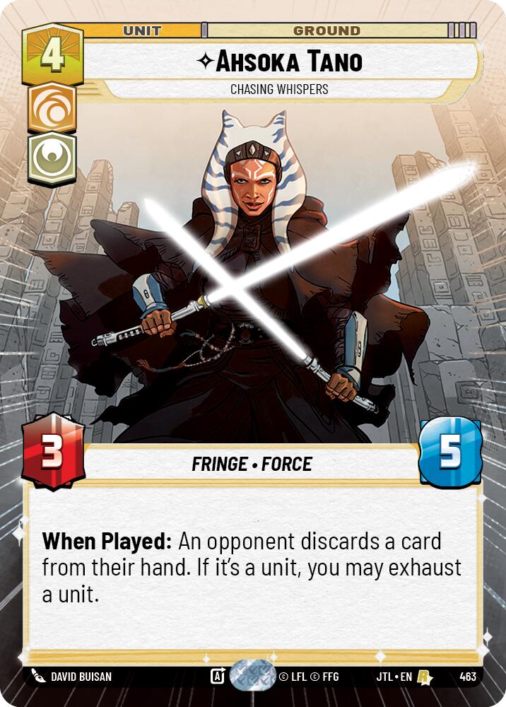 Ahsoka Tano - Chasing Whispers (463) (Hyperspace) (463) [Jump to Lightspeed] | Cards and Coasters CA