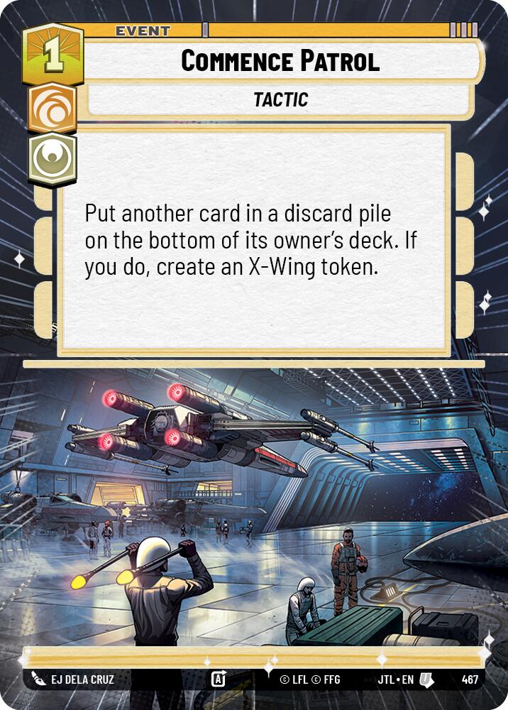 Commence Patrol (467) (Hyperspace) (467) [Jump to Lightspeed] | Cards and Coasters CA