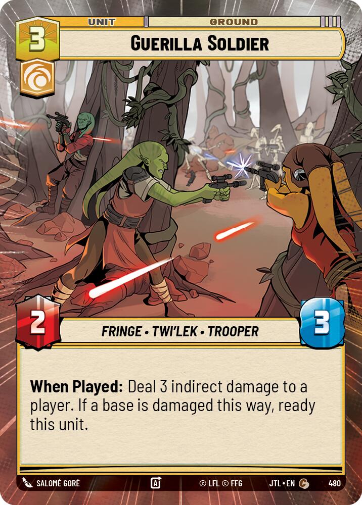 Guerilla Soldier (480) (Hyperspace) (480) [Jump to Lightspeed] | Cards and Coasters CA
