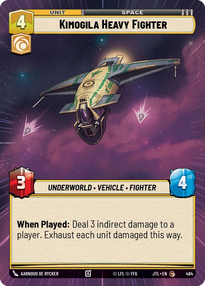 Kimogila Heavy Fighter (484) (Hyperspace) (484) [Jump to Lightspeed] | Cards and Coasters CA