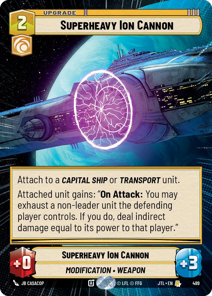 Superheavy Ion Cannon (489) (Hyperspace) (489) [Jump to Lightspeed] | Cards and Coasters CA