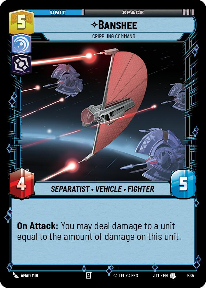 Banshee - Crippling Command (535) (535) [Jump to Lightspeed] | Cards and Coasters CA
