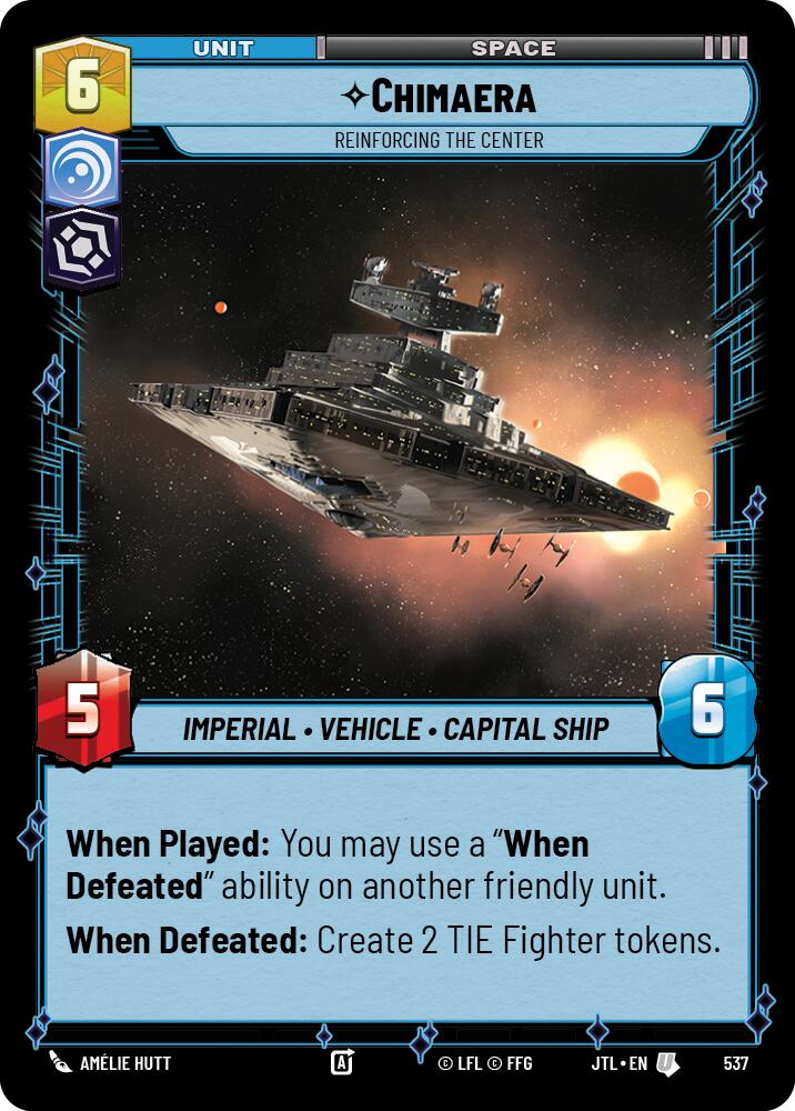 Chimaera - Reinforcing the Center (537) (537) [Jump to Lightspeed] | Cards and Coasters CA