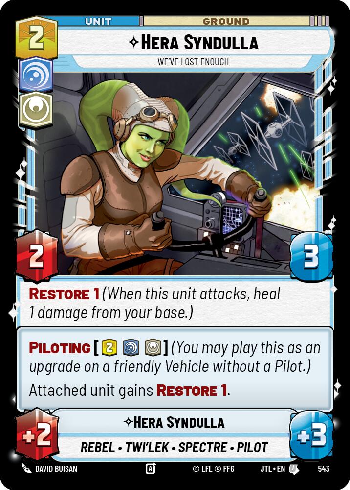 Hera Syndulla - We've Lost Enough (543) (543) [Jump to Lightspeed] | Cards and Coasters CA
