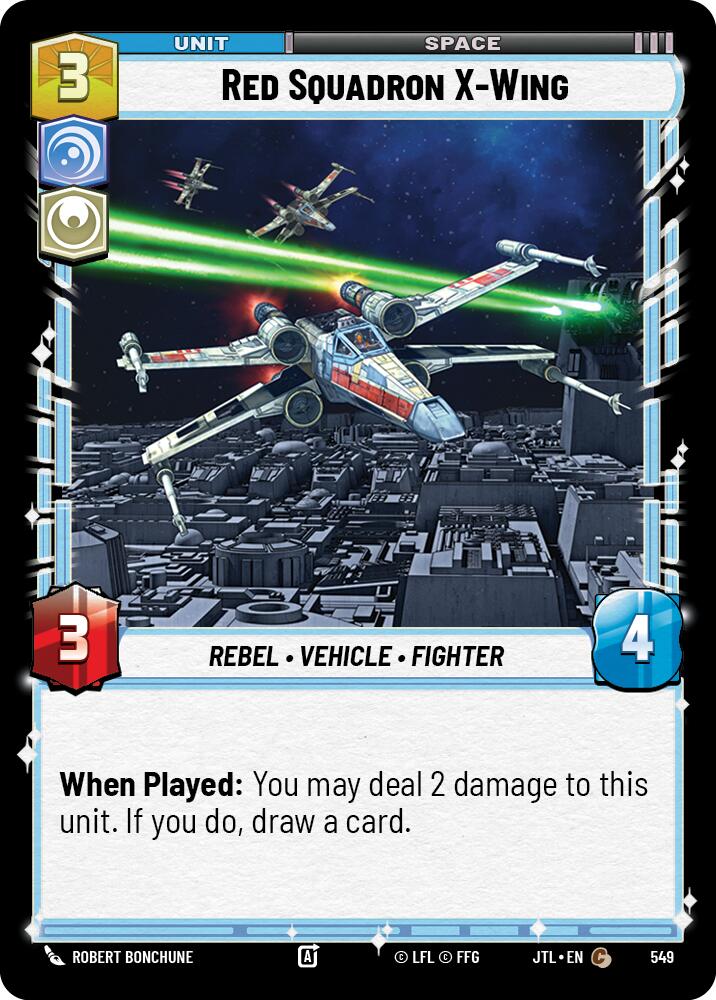 Red Squadron X-Wing (549) (549) [Jump to Lightspeed] | Cards and Coasters CA