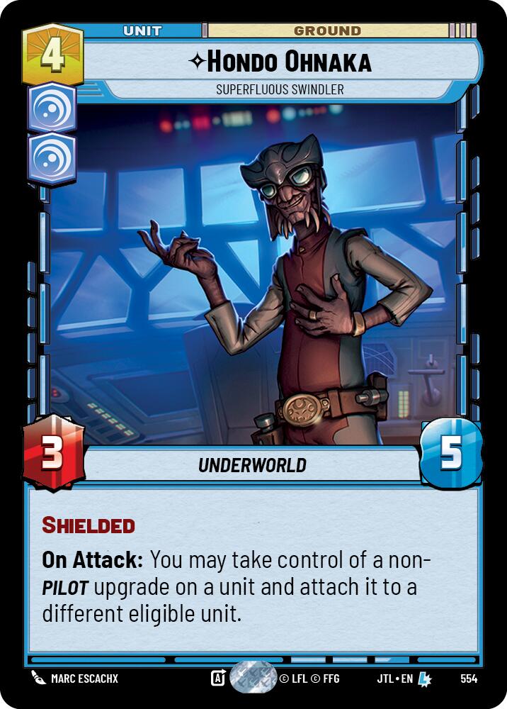 Hondo Ohnaka - Superfluous Swindler (554) (554) [Jump to Lightspeed] | Cards and Coasters CA