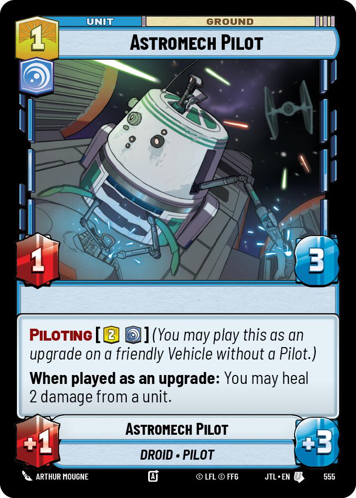 Astromech Pilot (555) (555) [Jump to Lightspeed] | Cards and Coasters CA