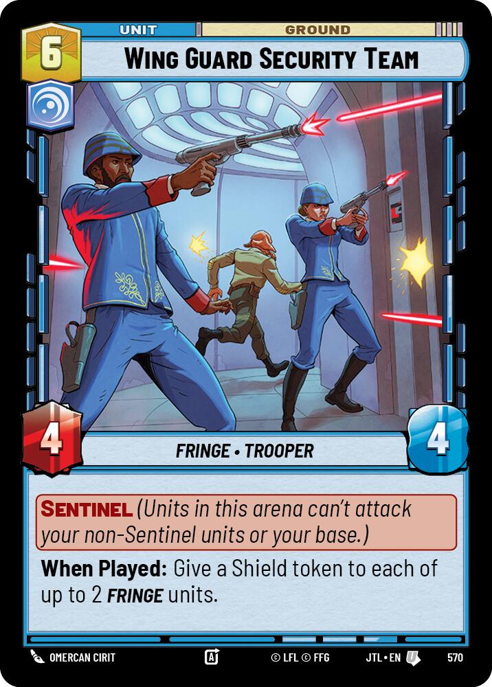 Wing Guard Security Team (570) (570) [Jump to Lightspeed] | Cards and Coasters CA