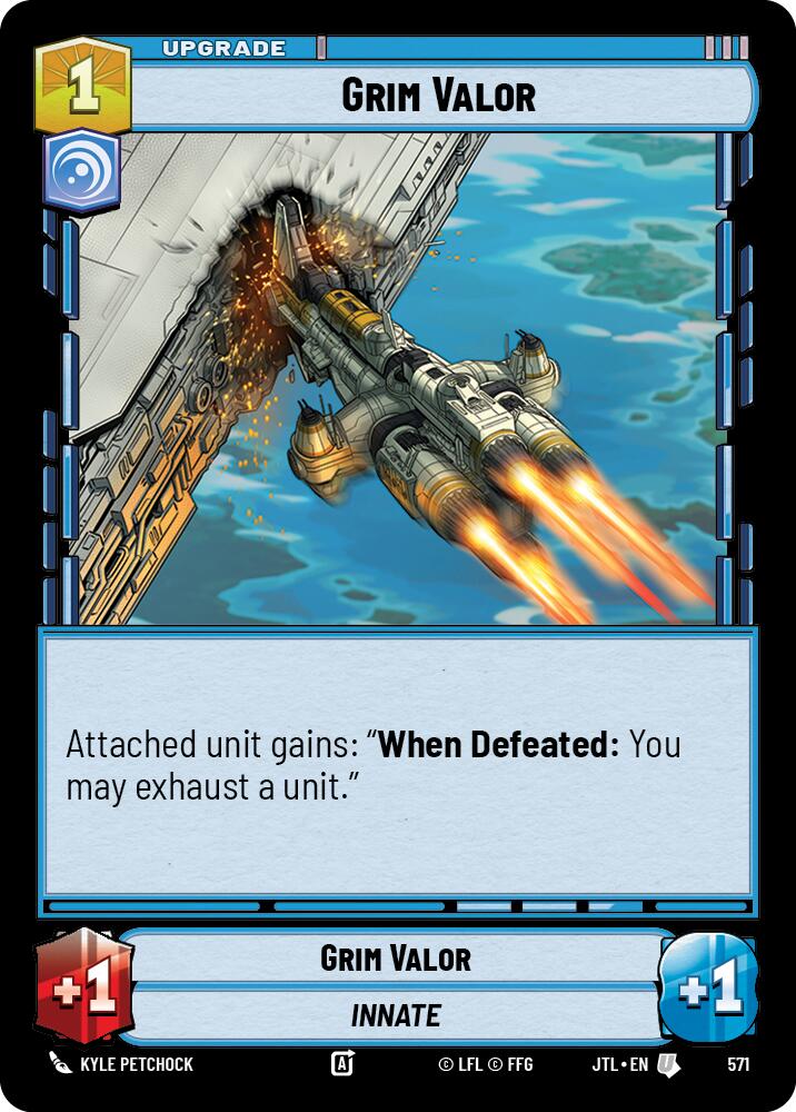 Grim Valor (571) (571) [Jump to Lightspeed] | Cards and Coasters CA