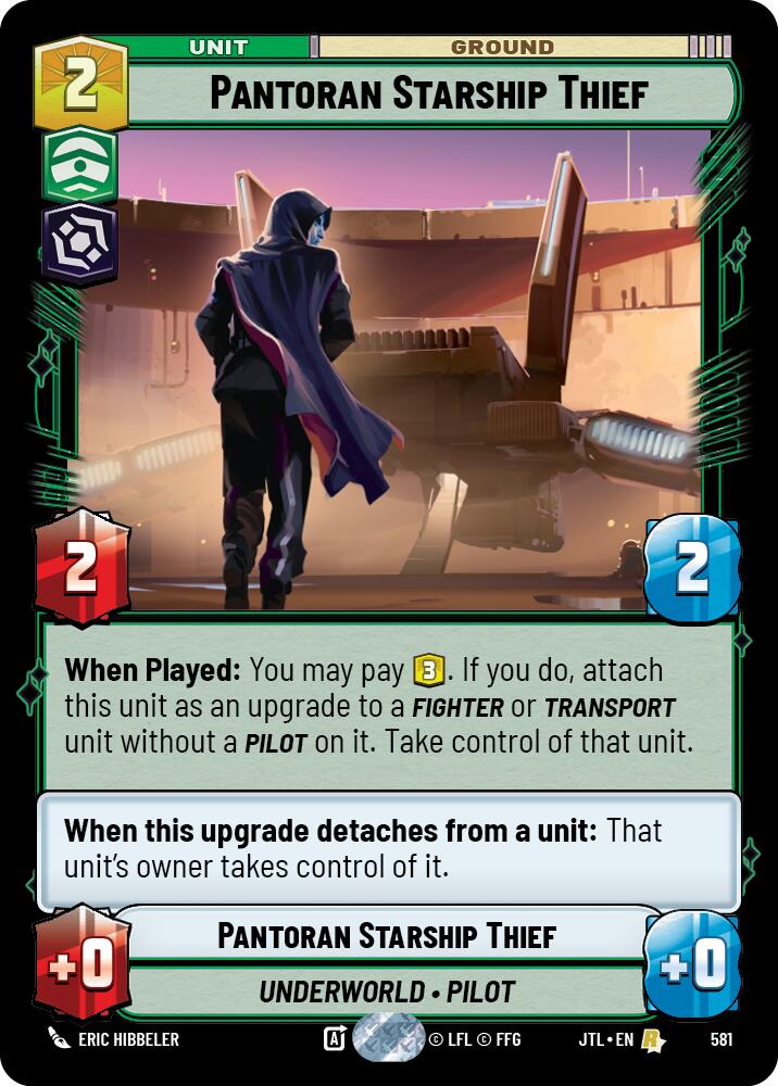 Pantoran Starship Thief (581) (581) [Jump to Lightspeed] | Cards and Coasters CA