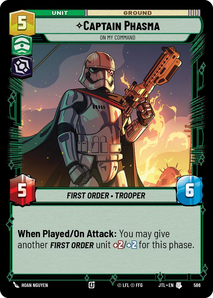 Captain Phasma - On My Command (586) (586) [Jump to Lightspeed] | Cards and Coasters CA