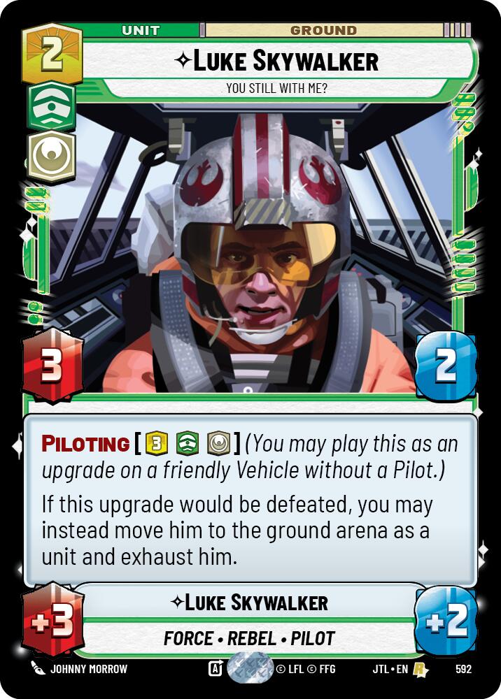 Luke Skywalker - You Still With Me? (592) (592) [Jump to Lightspeed] | Cards and Coasters CA