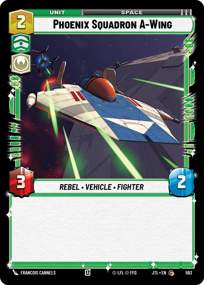 Phoenix Squadron A-Wing (593) (593) [Jump to Lightspeed] | Cards and Coasters CA