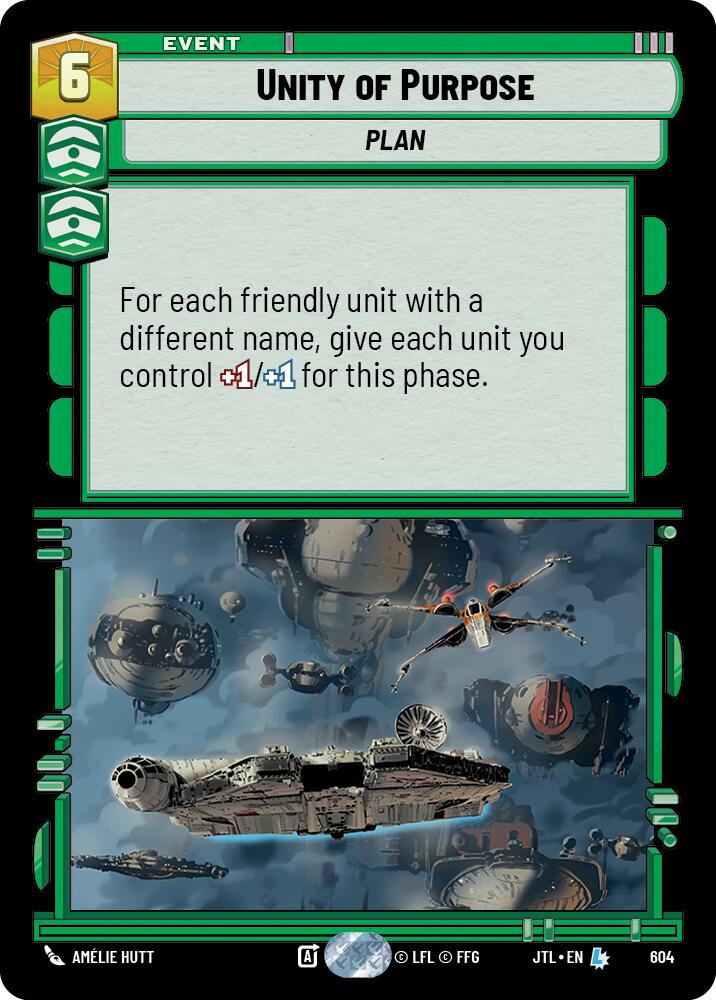 Unity of Purpose (604) (604) [Jump to Lightspeed] | Cards and Coasters CA