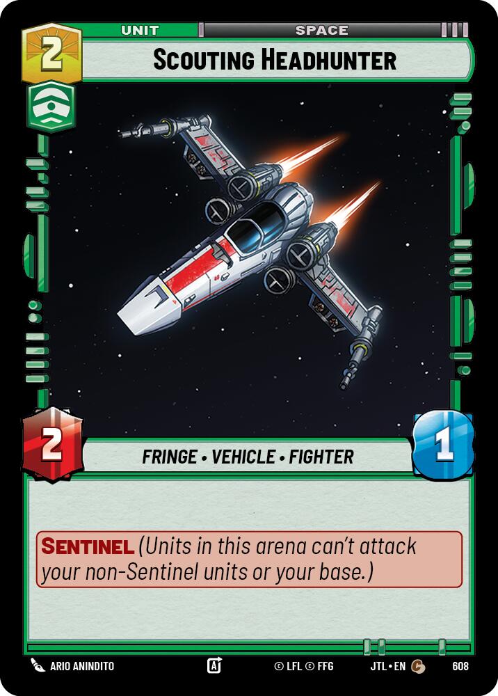 Scouting Headhunter (608) (608) [Jump to Lightspeed] | Cards and Coasters CA