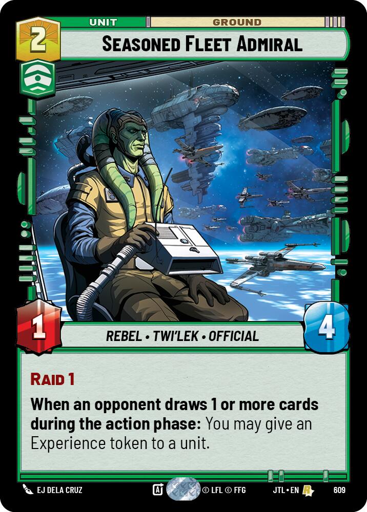 Seasoned Fleet Admiral (609) (609) [Jump to Lightspeed] | Cards and Coasters CA