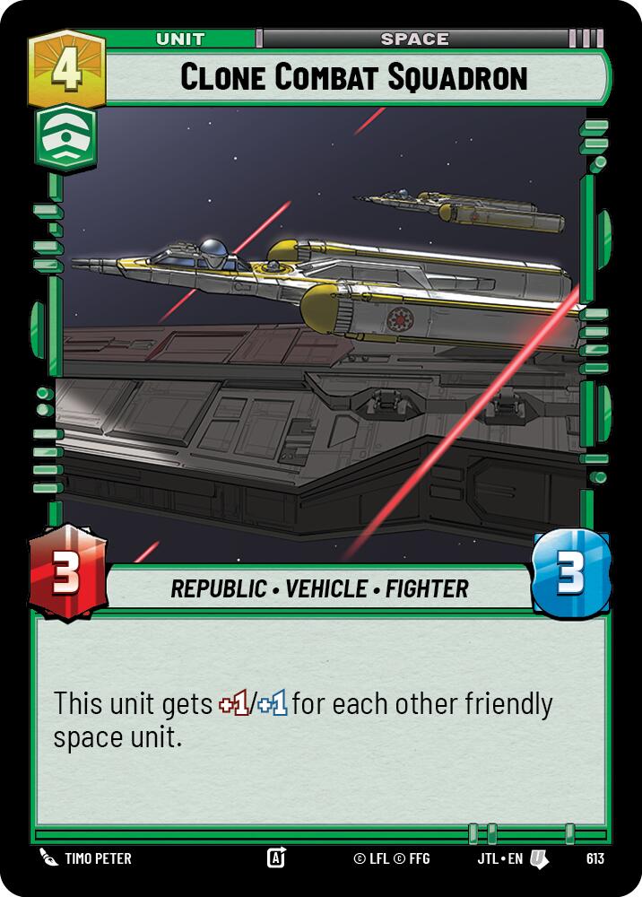 Clone Combat Squadron (613) (613) [Jump to Lightspeed] | Cards and Coasters CA